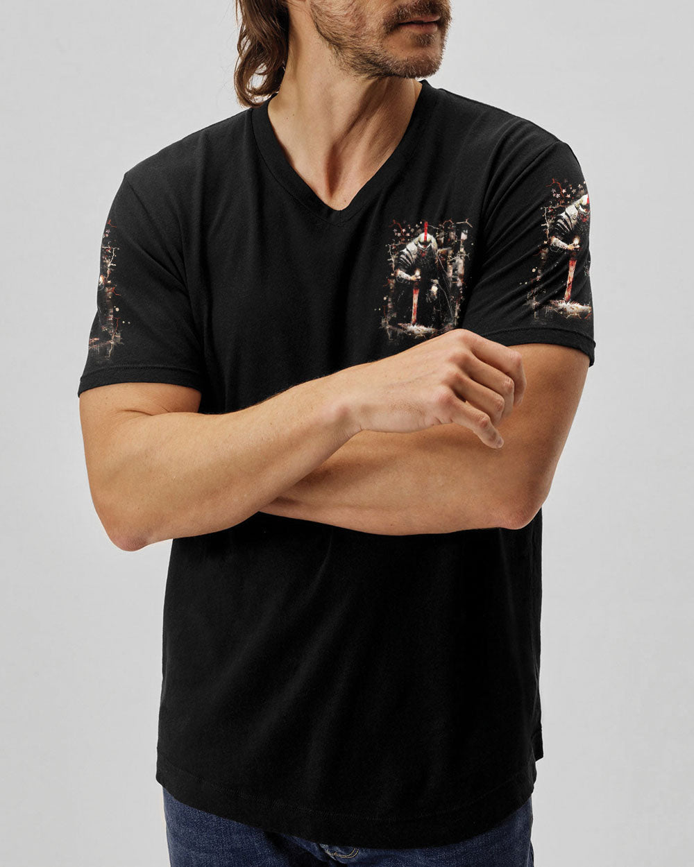The Devil Saw Me With My Head Down Warrior Men's All Over Print Shirt - Yhhn1403253
