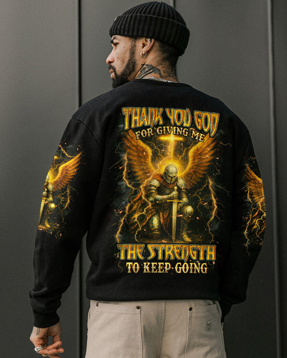 Thank You God Warrior Men's All Over Print Shirt - Yhhn1604252