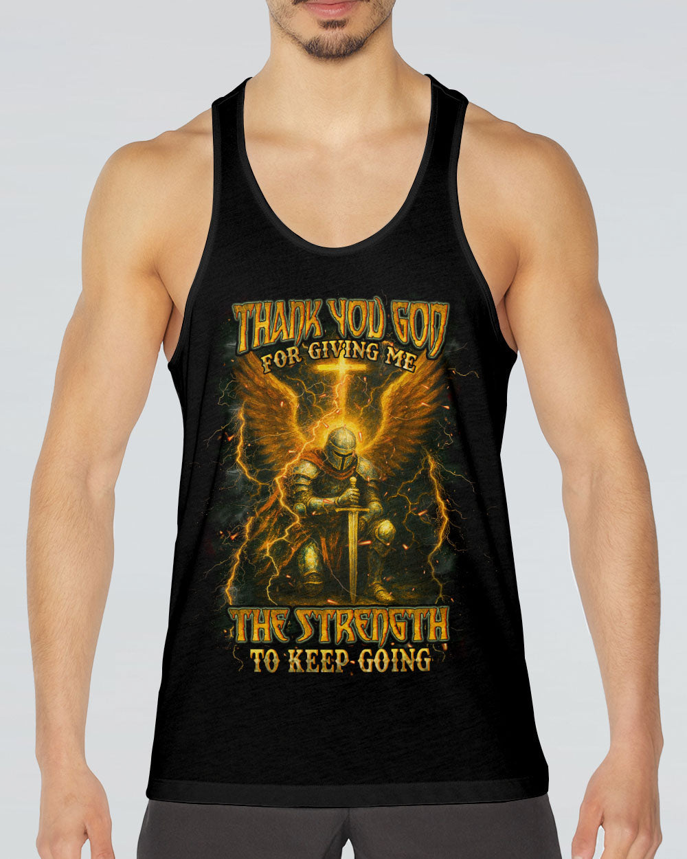 Thank You God Warrior Men's All Over Print Shirt - Yhhn1604252