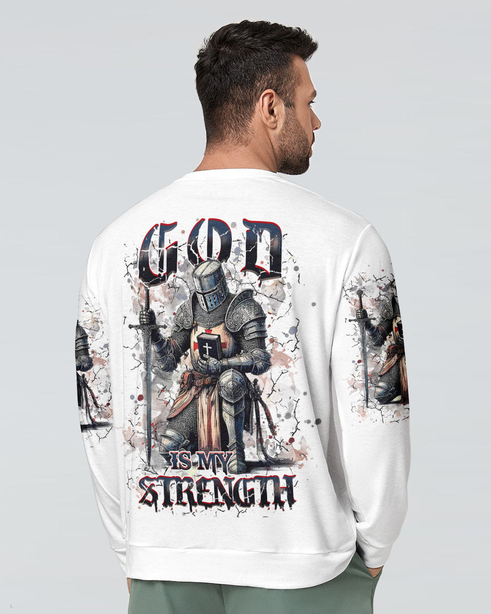 God Is My Strength Warrior Men's All Over Print Shirt - Yhhn1803253