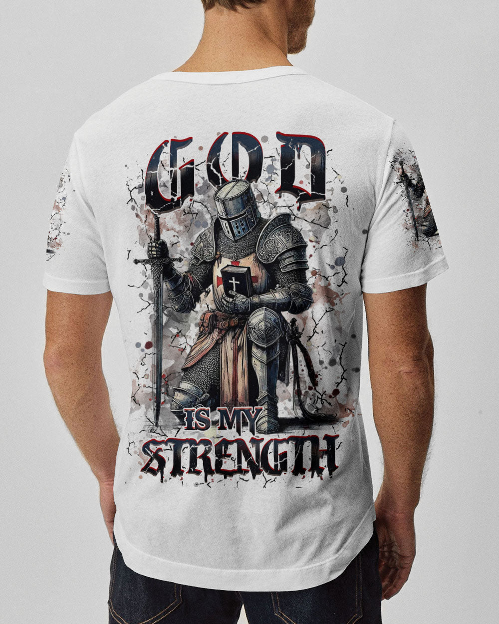 God Is My Strength Warrior Men's All Over Print Shirt - Yhhn1803253