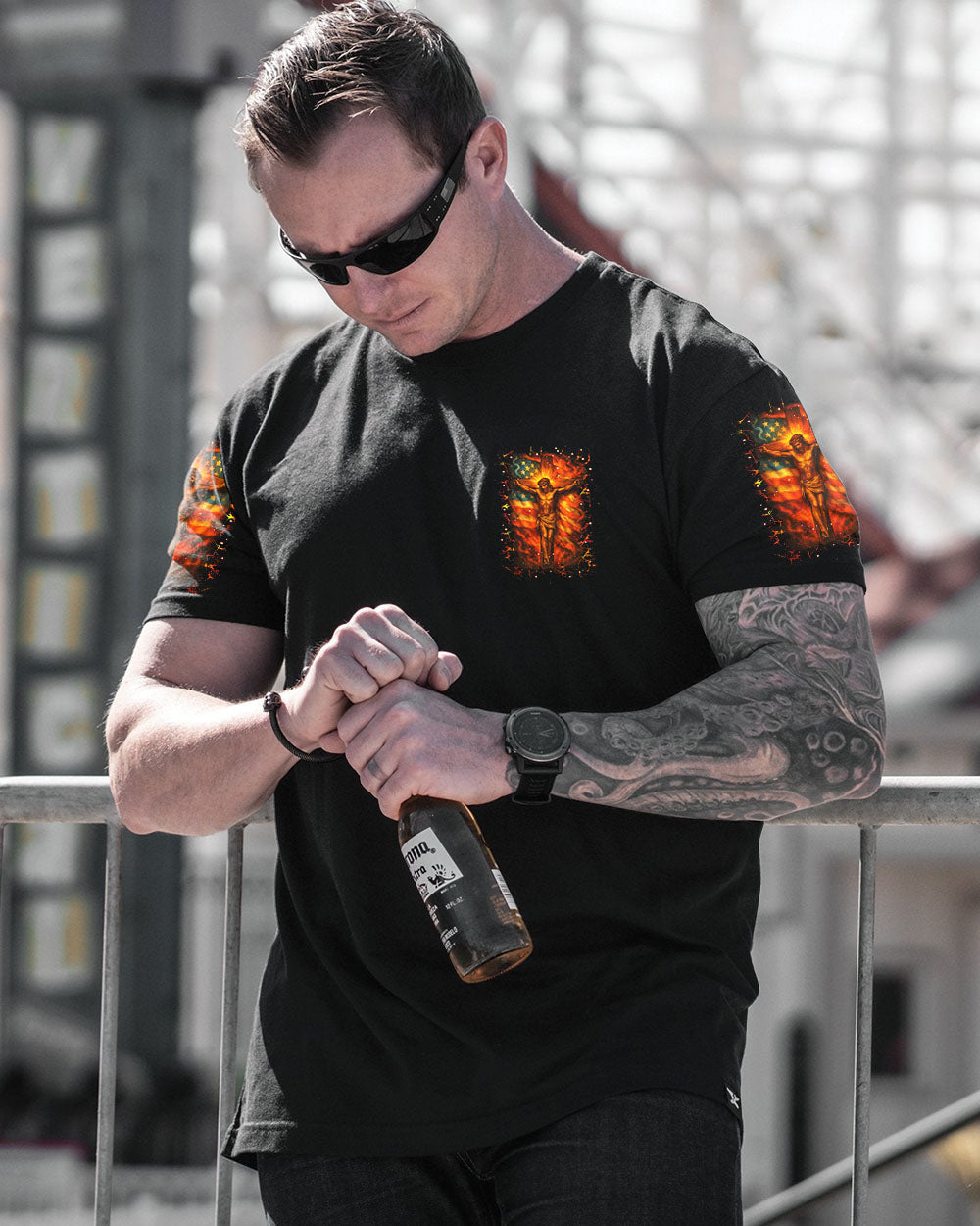 Stand For The Flag Kneel For The Cross Men's All Over Print Shirt - Yhhn1806252