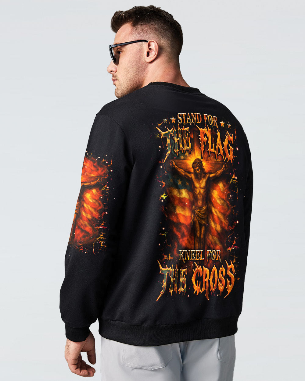 Stand For The Flag Kneel For The Cross Men's All Over Print Shirt - Yhhn1806252