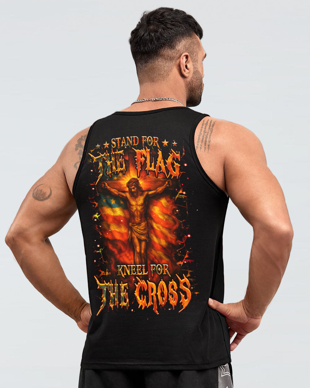 Stand For The Flag Kneel For The Cross Men's All Over Print Shirt - Yhhn1806252