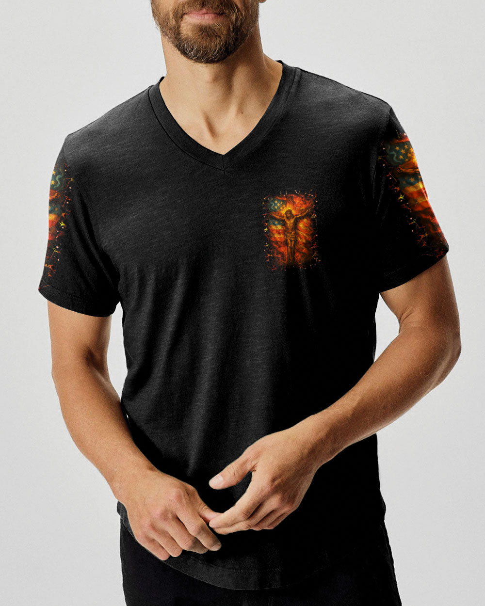 Stand For The Flag Kneel For The Cross Men's All Over Print Shirt - Yhhn1806252