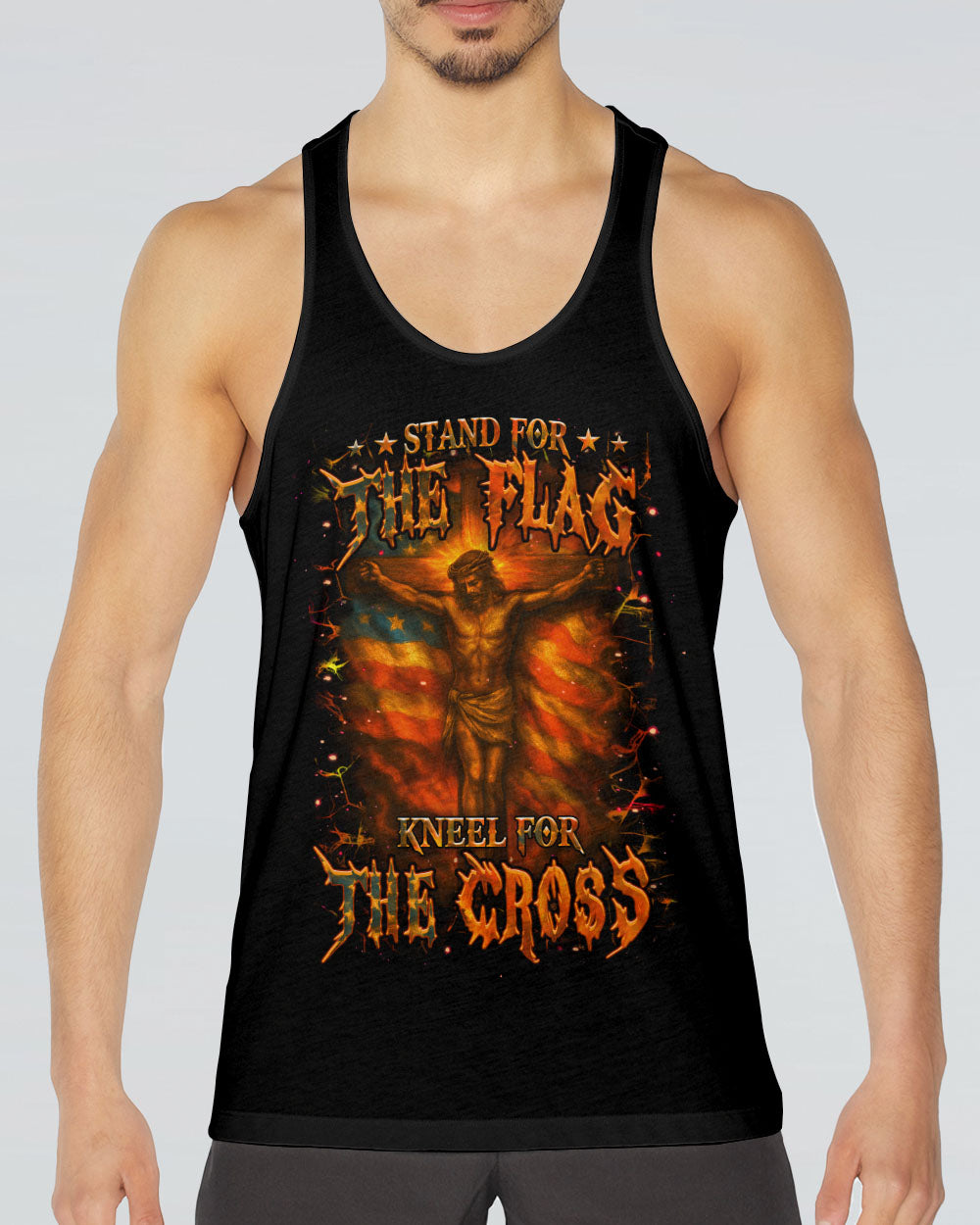 Stand For The Flag Kneel For The Cross Men's All Over Print Shirt - Yhhn1806252