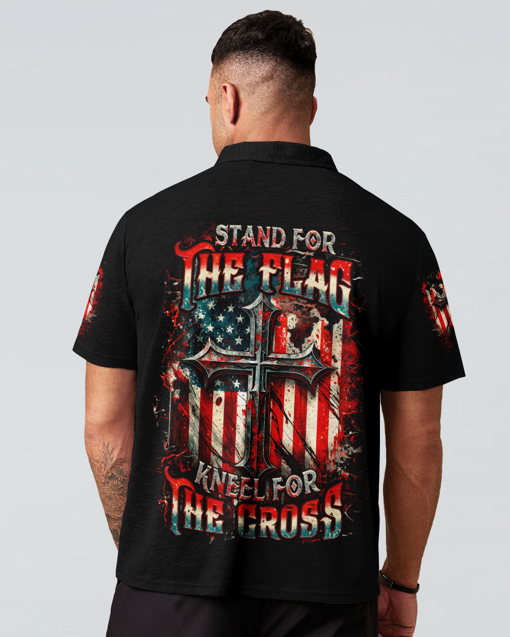 Stand For The Flag Kneel For The Cross Men's All Over Print Shirt - Yhhn1906254