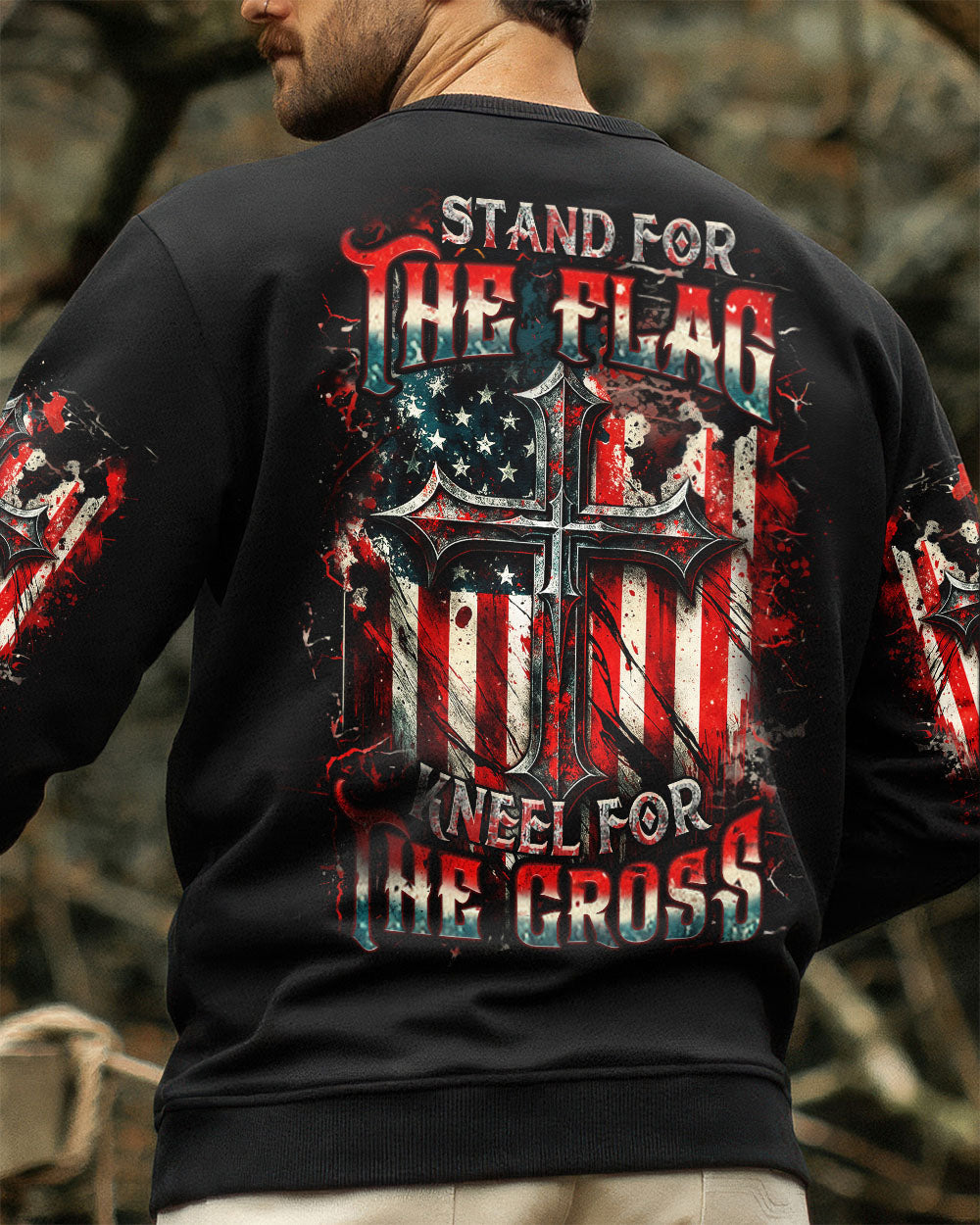 Stand For The Flag Kneel For The Cross Men's All Over Print Shirt - Yhhn1906254