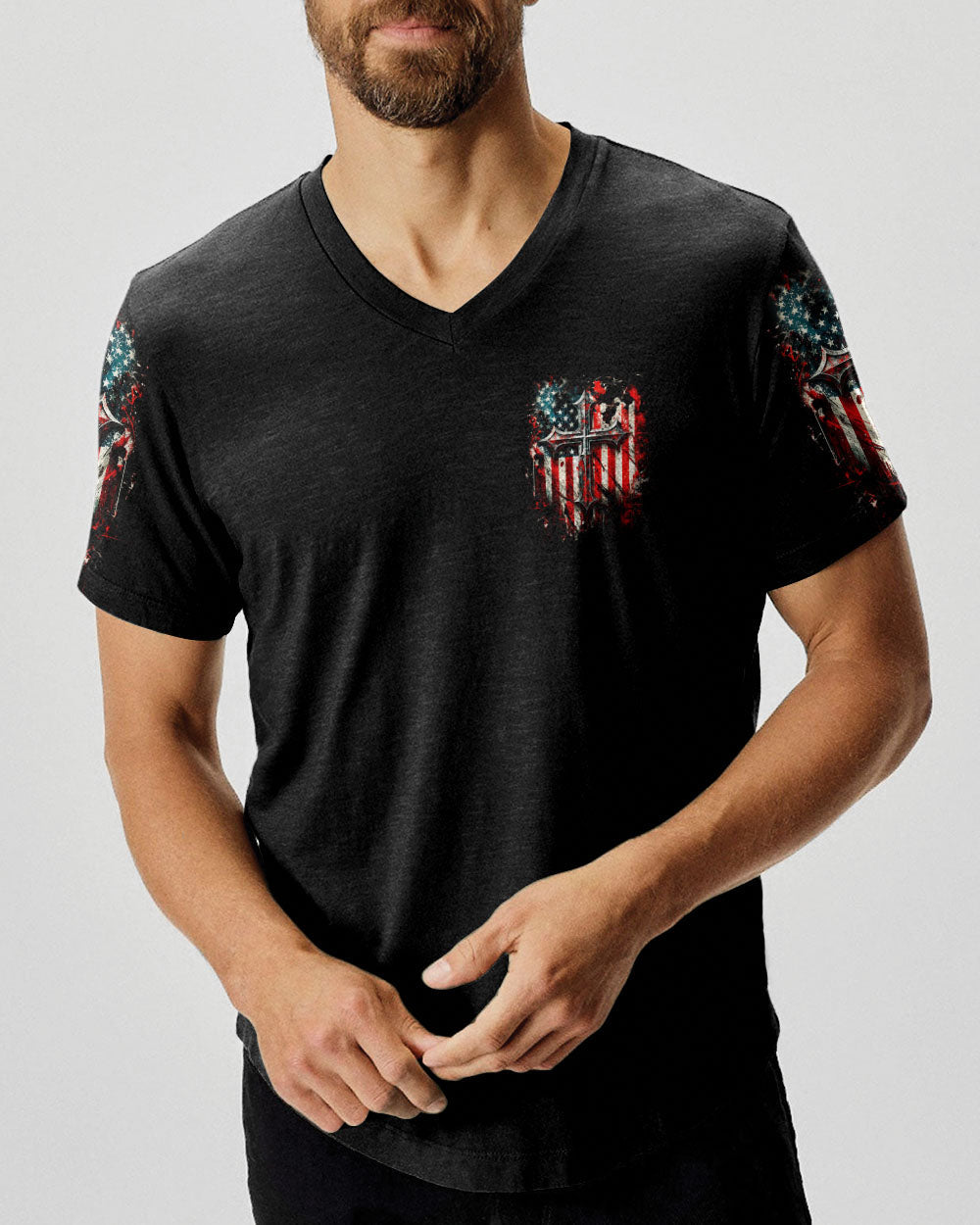 Stand For The Flag Kneel For The Cross Men's All Over Print Shirt - Yhhn1906254