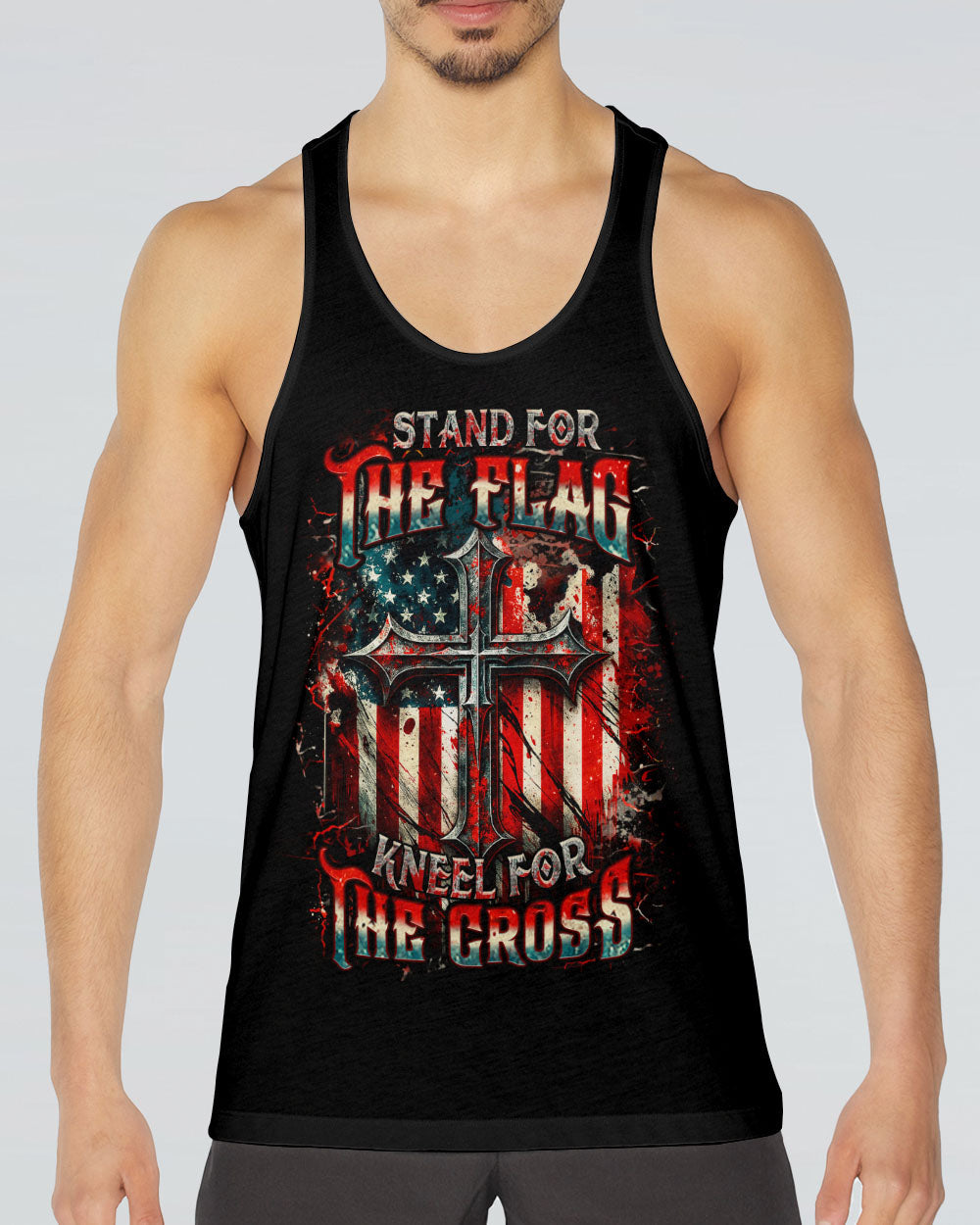 Stand For The Flag Kneel For The Cross Men's All Over Print Shirt - Yhhn1906254