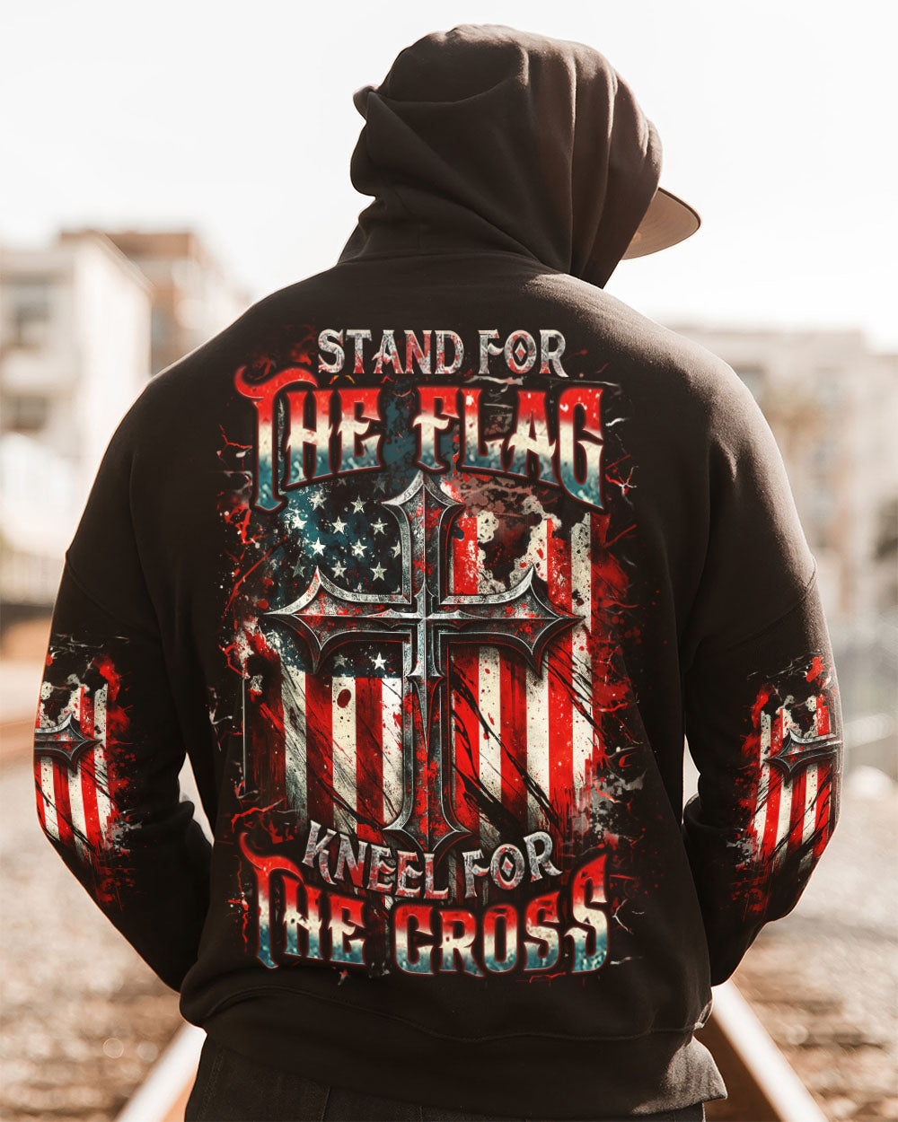 Stand For The Flag Kneel For The Cross Men's All Over Print Shirt - Yhhn1906254