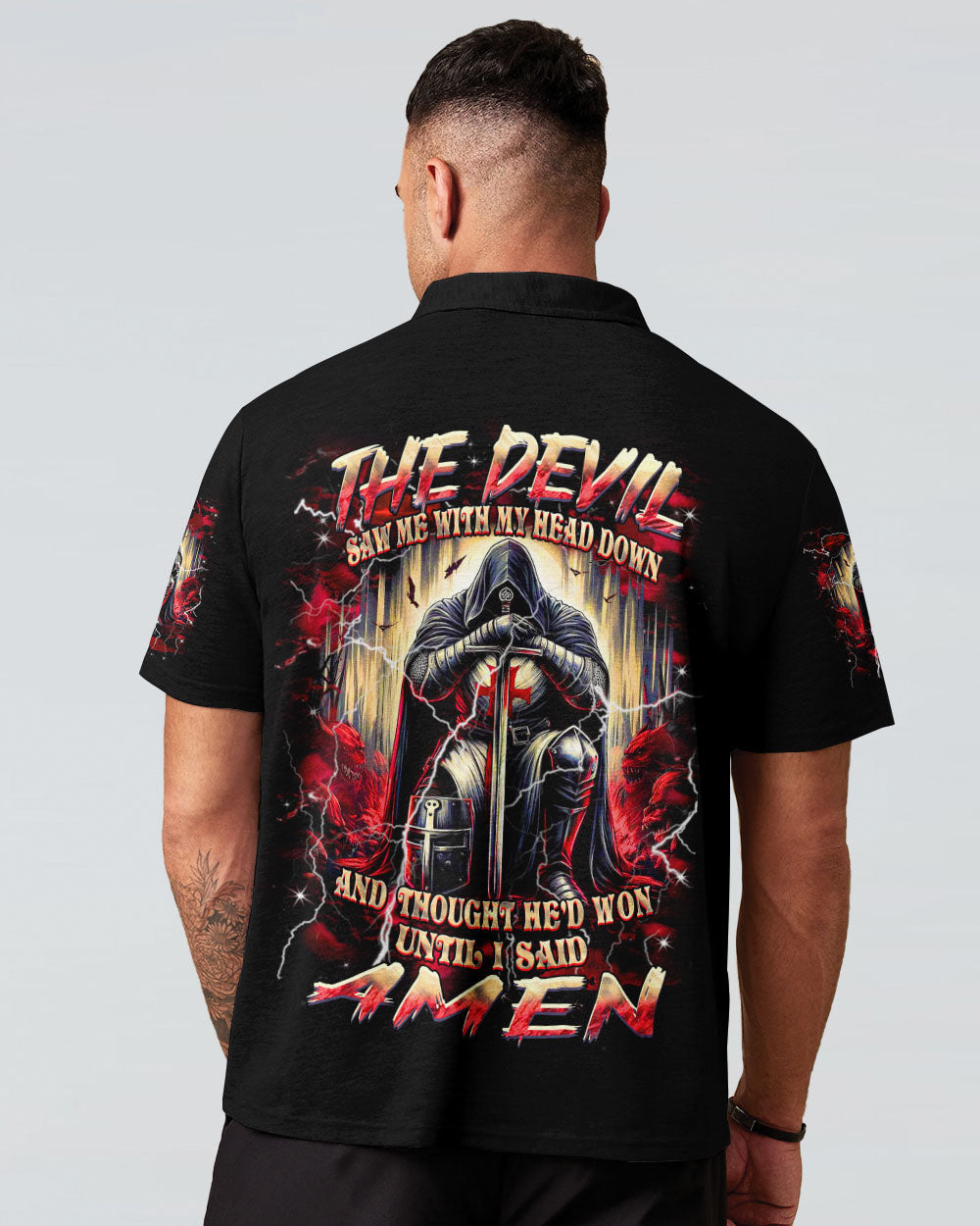 The Devil Saw Me With My Head Down Men's All Over Print Shirt - Yhhn2003254