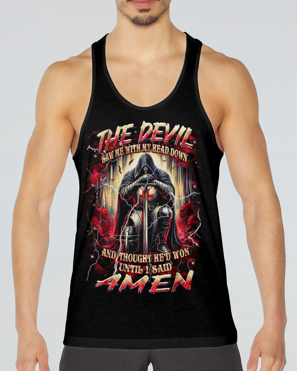 The Devil Saw Me With My Head Down Men's All Over Print Shirt - Yhhn2003254