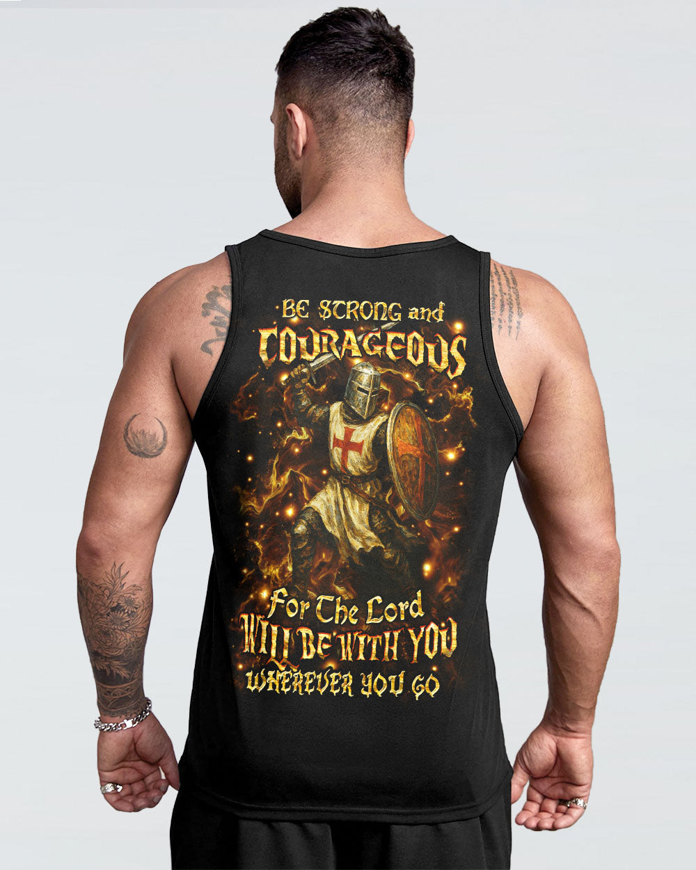 Be Strong And Courageous Men's All Over Print Shirt - Yhhn2204253