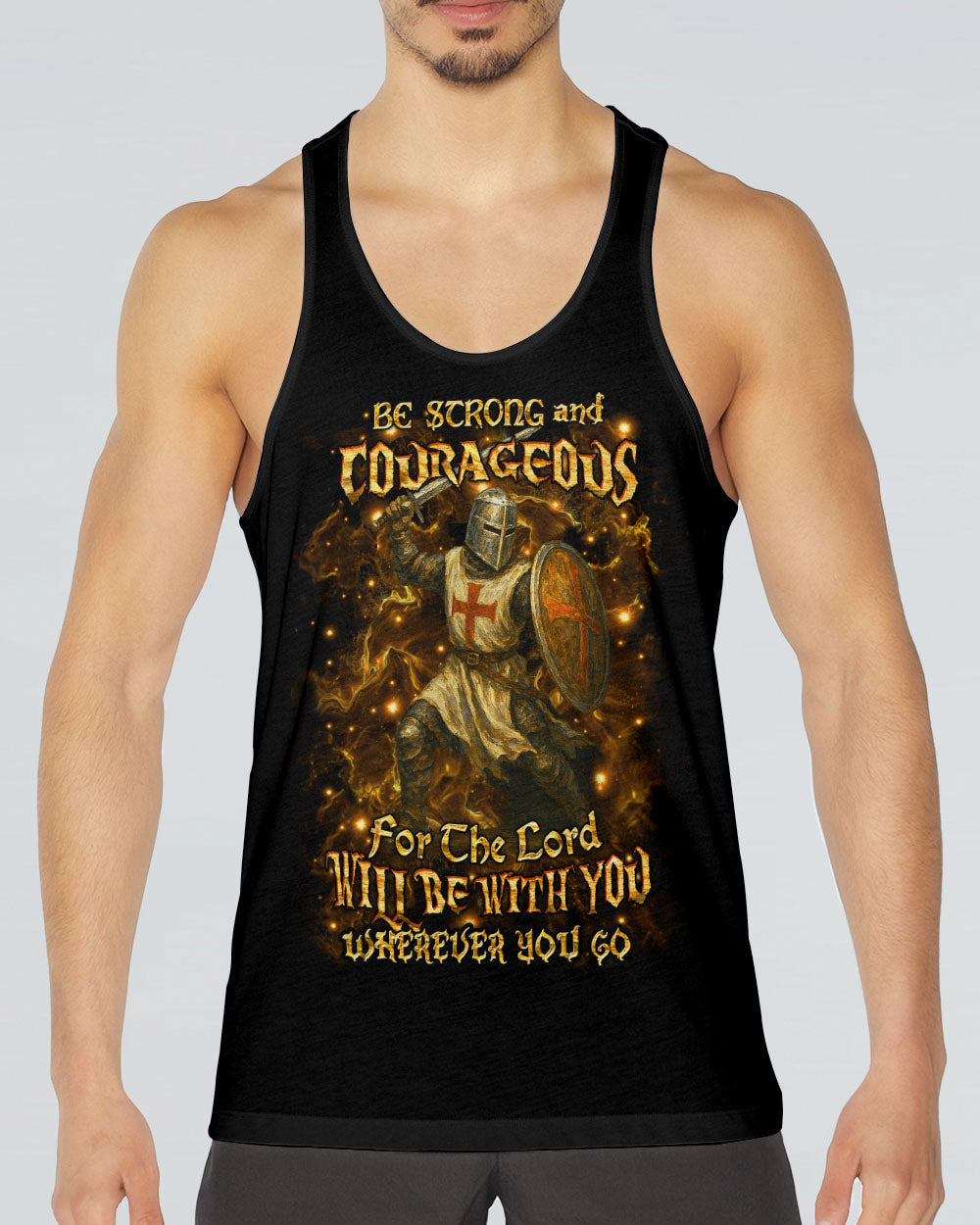 Be Strong And Courageous Men's All Over Print Shirt - Yhhn2204253