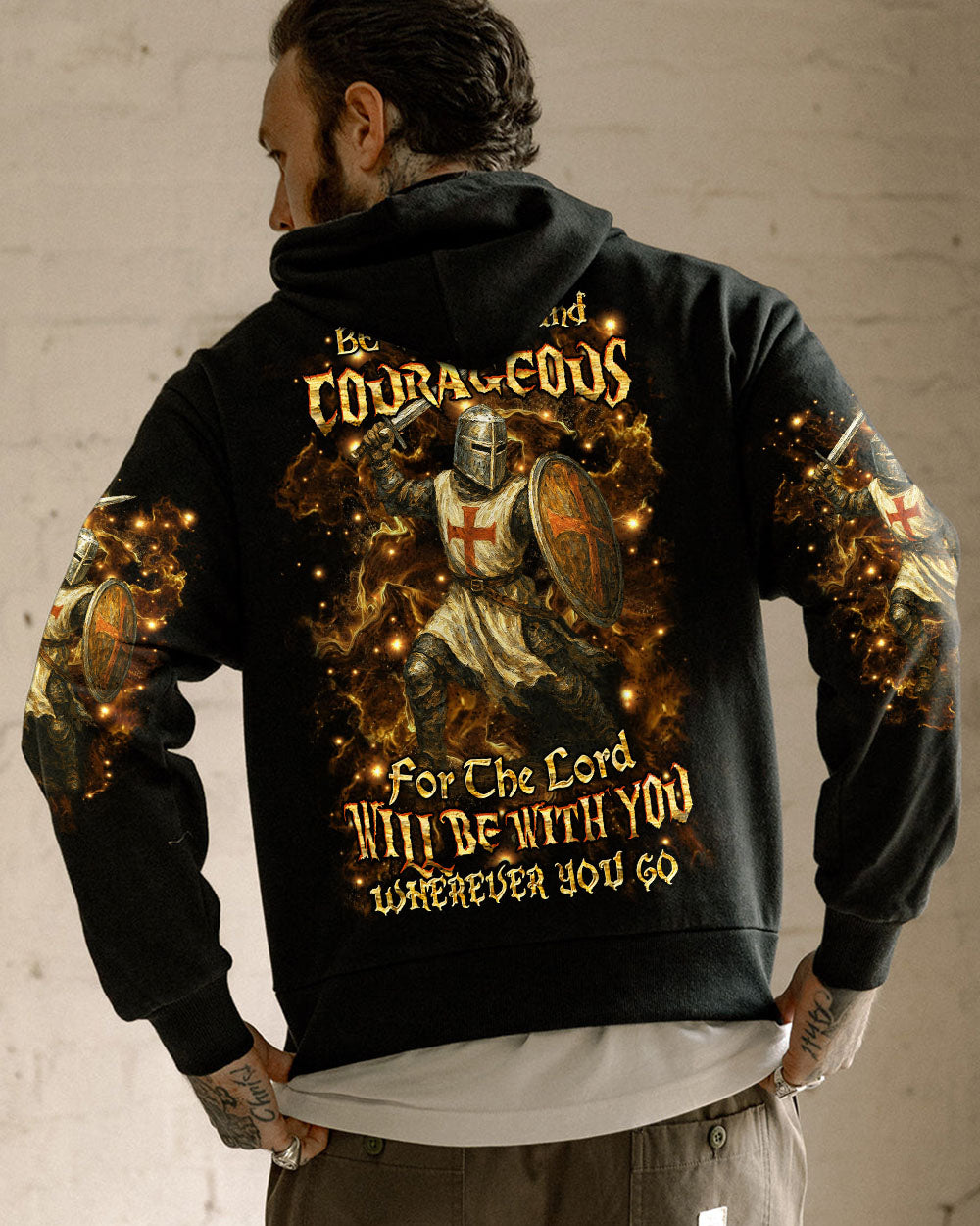 Be Strong And Courageous Men's All Over Print Shirt - Yhhn2204253