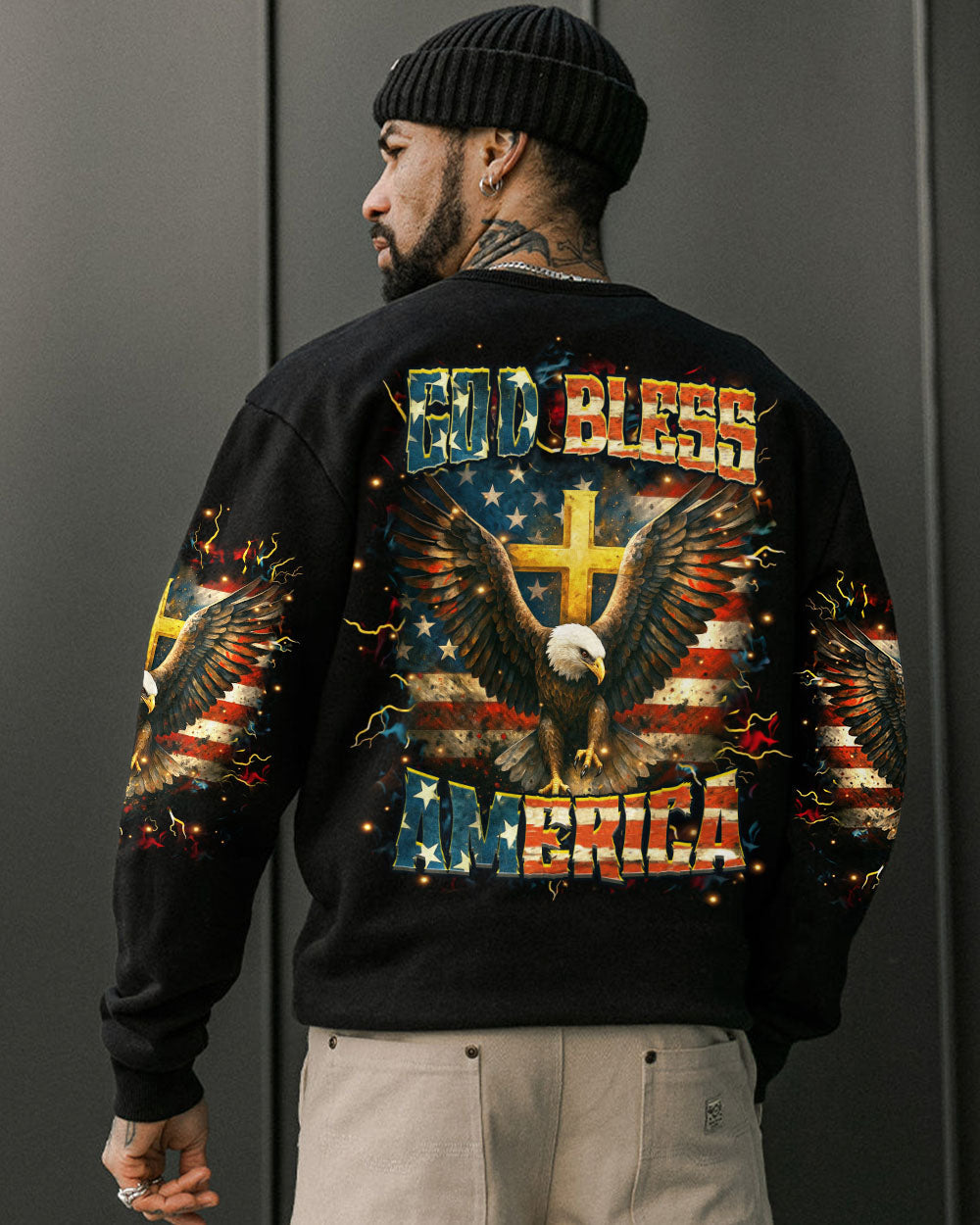 God Bless America Men's All Over Print Shirt - Yhhn2205252