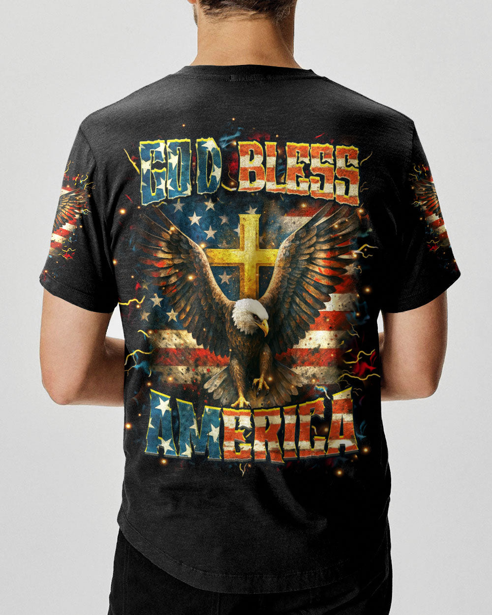 God Bless America Men's All Over Print Shirt - Yhhn2205252