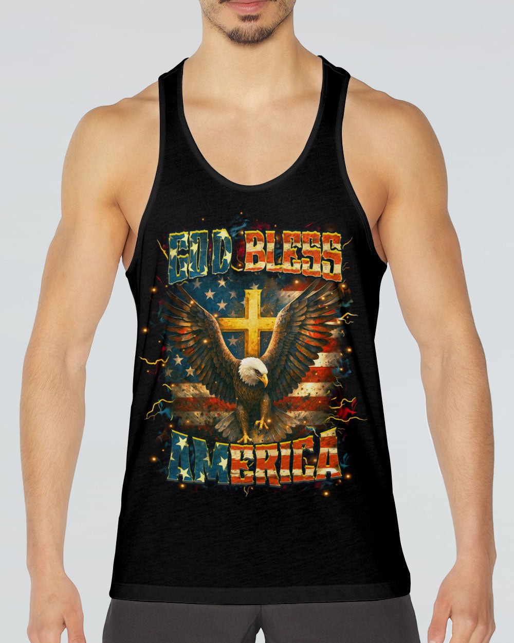 God Bless America Men's All Over Print Shirt - Yhhn2205252