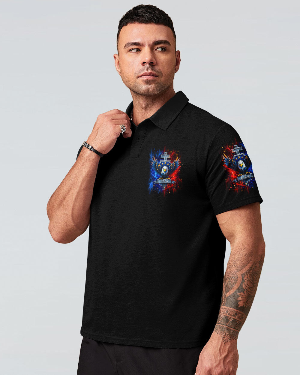 One Nation Under God Warrior Men's All Over Print Shirt - Yhhn2305251