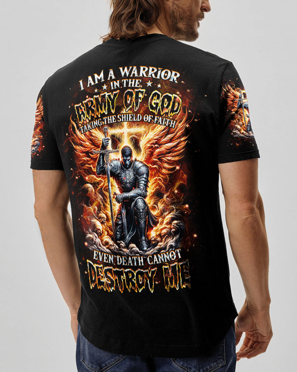 I Am A Warrior In The Army Of God Men's All Over Print Shirt - Yhhn2403253