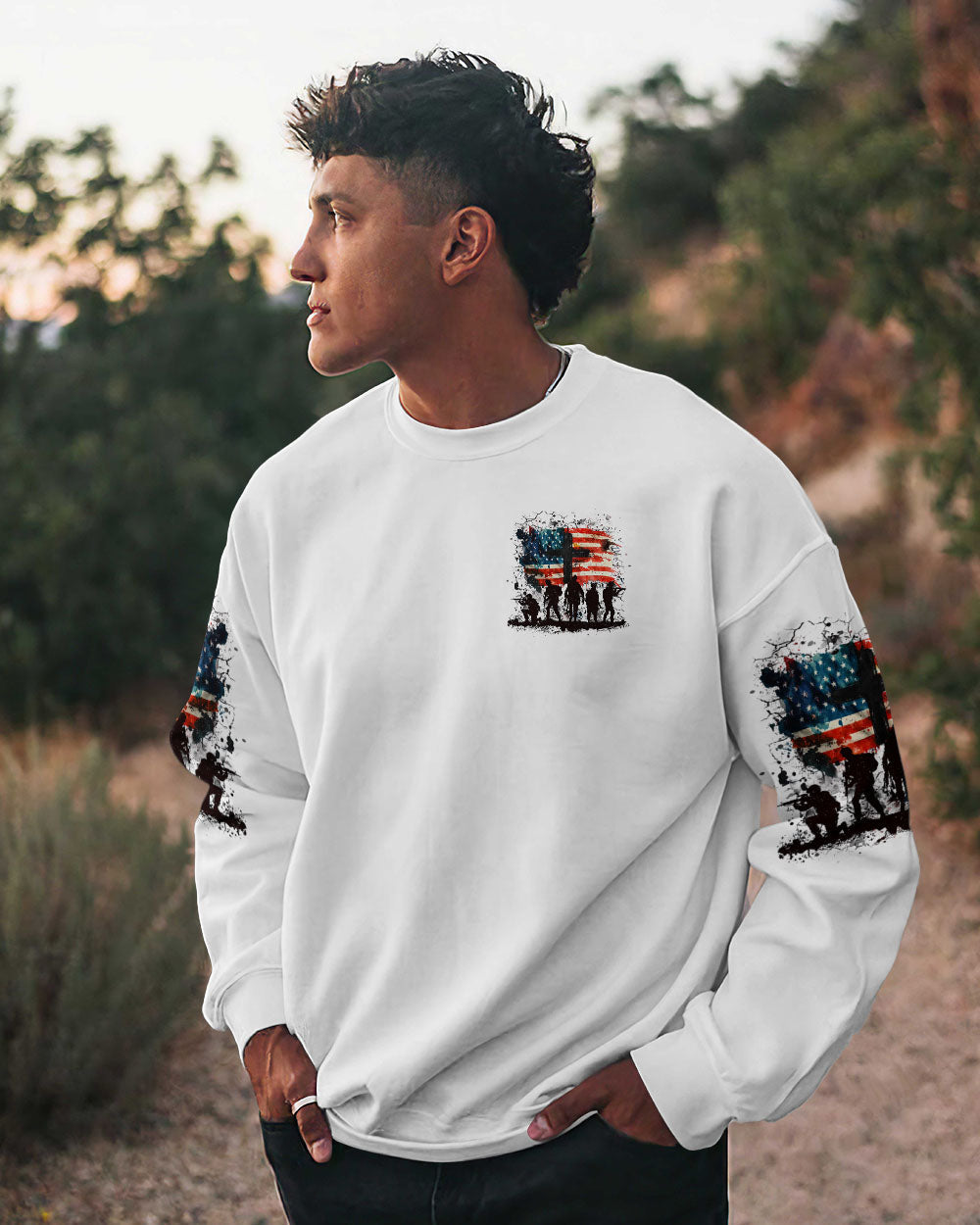 Stand For The Flag Kneel For The Cross Men's All Over Print Shirt - Yhhn2606251
