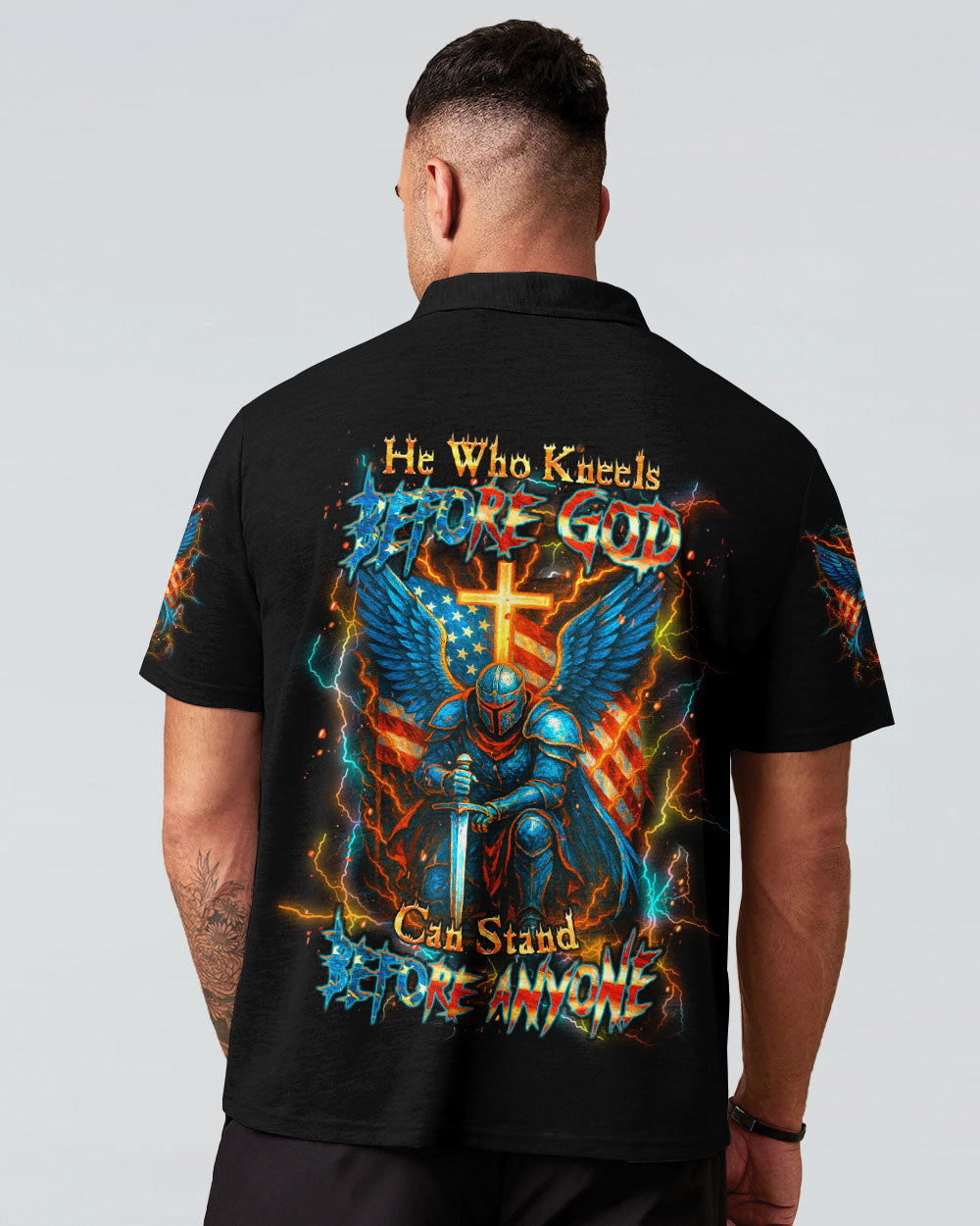 He Who Kneels Before God Warrior Men's All Over Print Shirt - Yhhn2706253