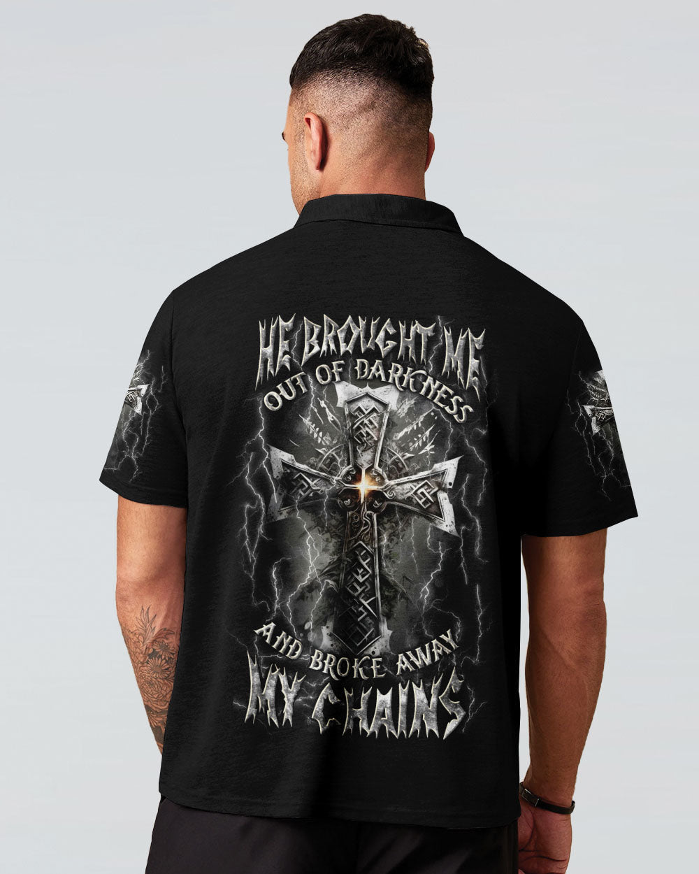 He Brought Me Out Of Darkness Men's All Over Print Shirt - Yhln0304253