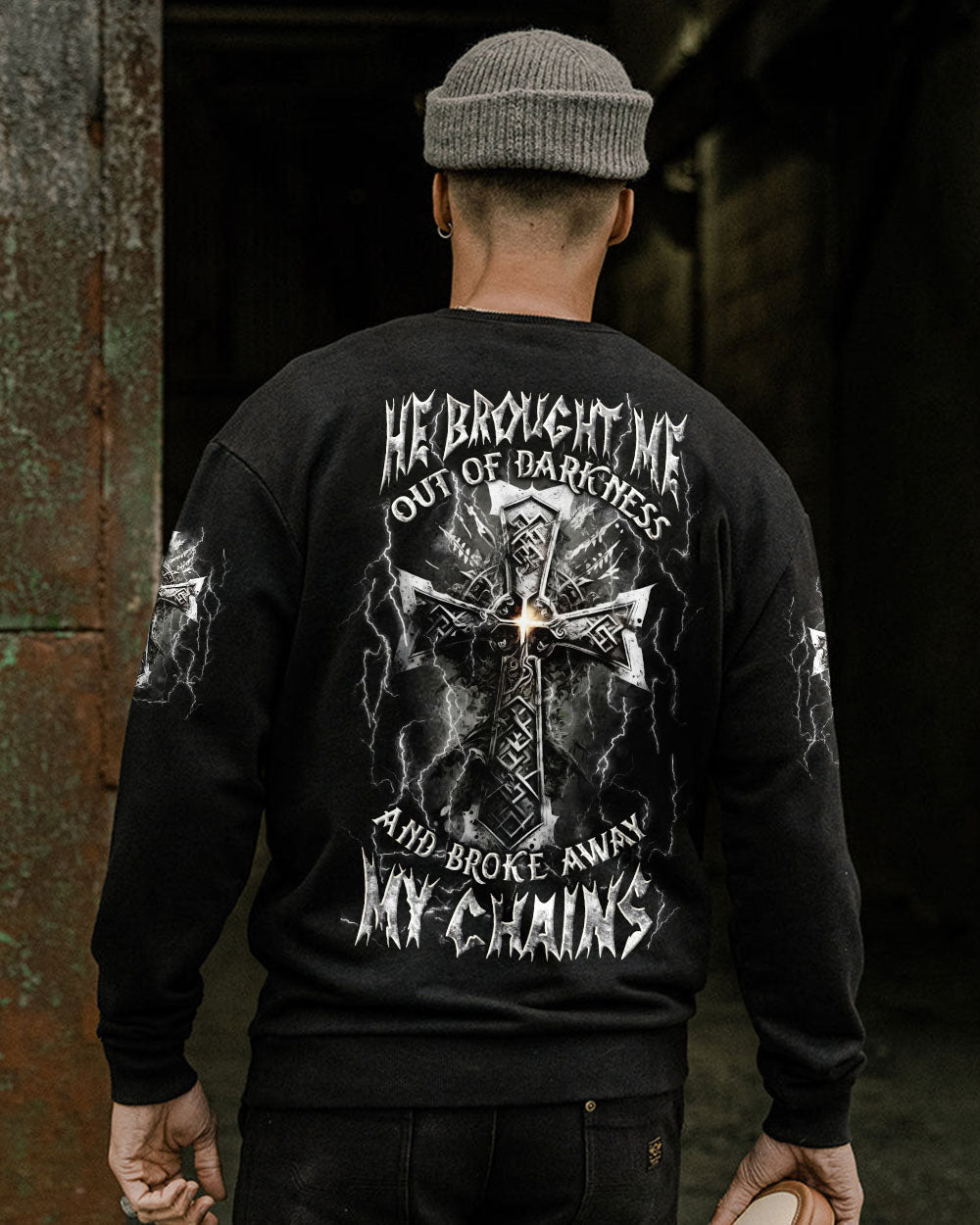 He Brought Me Out Of Darkness Men's All Over Print Shirt - Yhln0304253