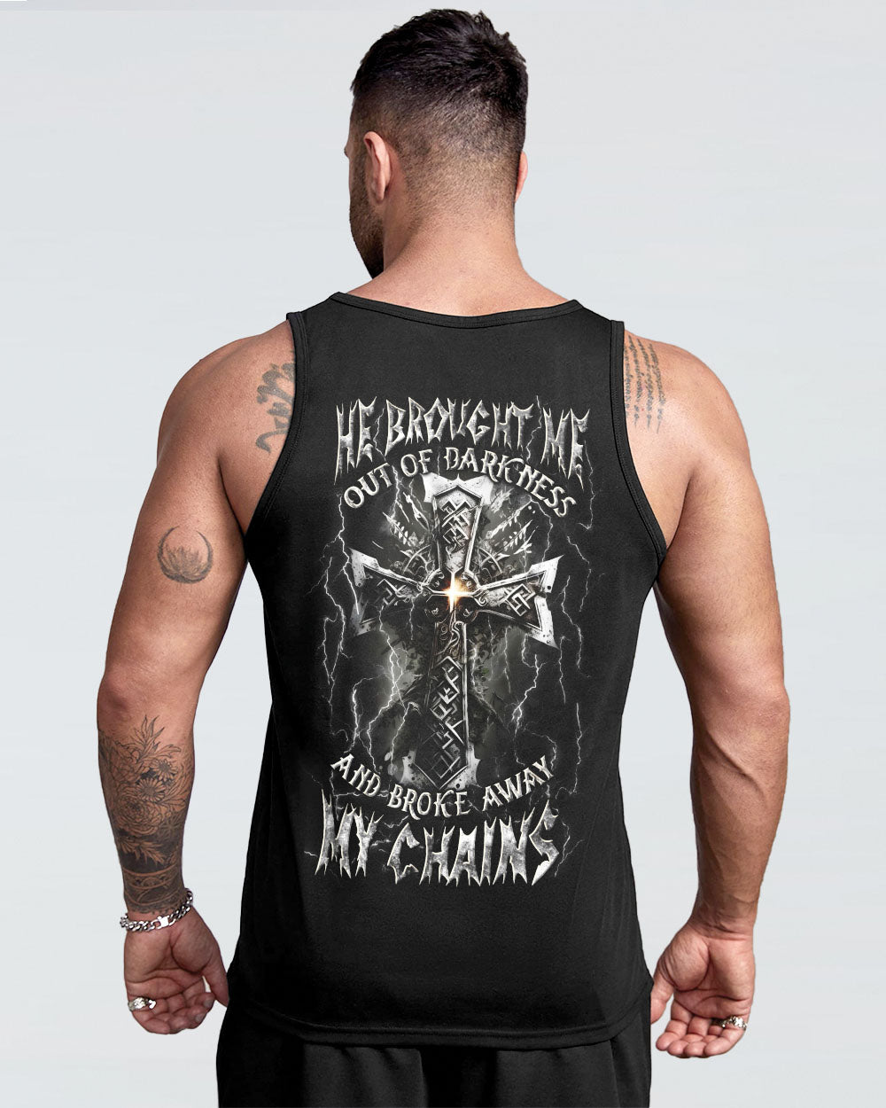 He Brought Me Out Of Darkness Men's All Over Print Shirt - Yhln0304253
