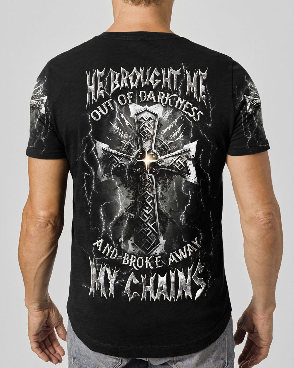 He Brought Me Out Of Darkness Men's All Over Print Shirt - Yhln0304253