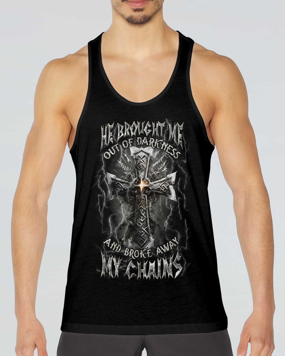 He Brought Me Out Of Darkness Men's All Over Print Shirt - Yhln0304253