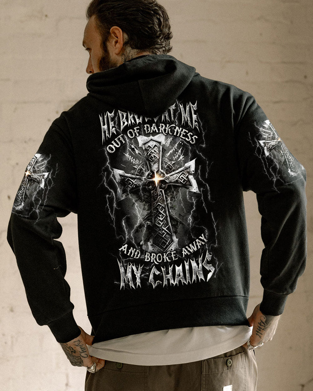 He Brought Me Out Of Darkness Men's All Over Print Shirt - Yhln0304253