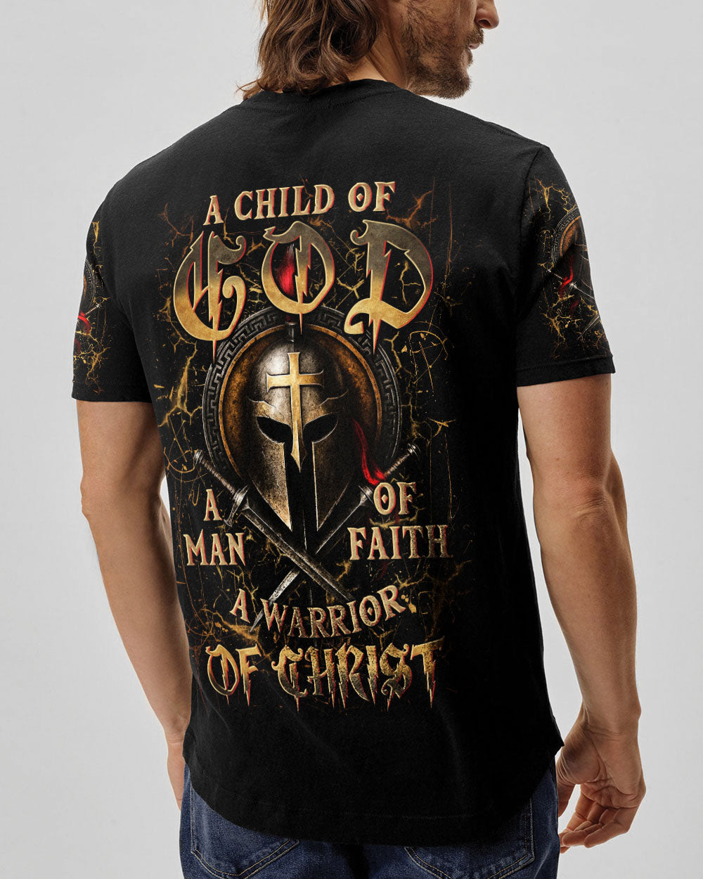 A Warrior Of Christ Men's All Over Print Shirt - Yhln0406254