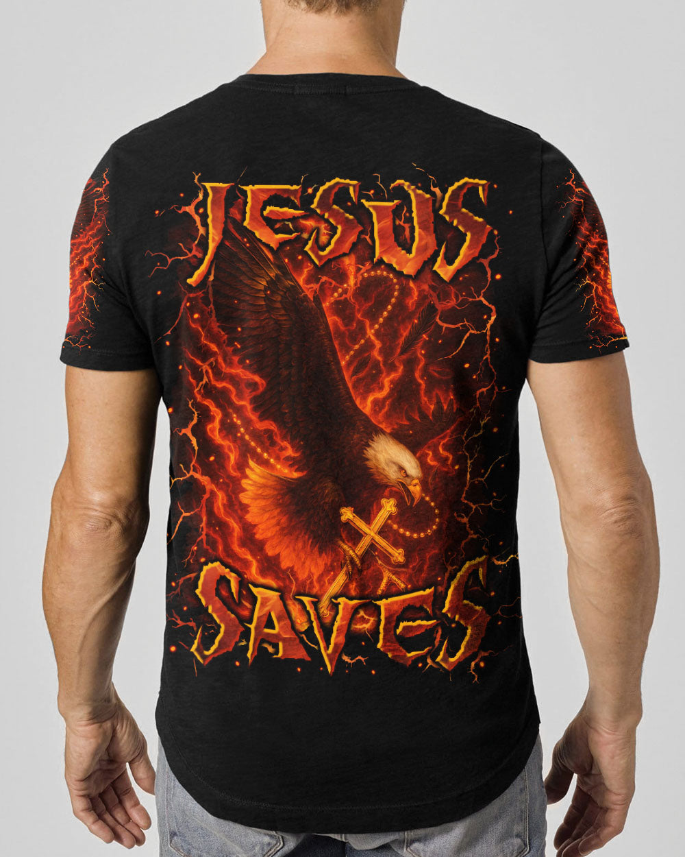 Jesus Saves Men's All Over Print Shirt - Yhln0906254