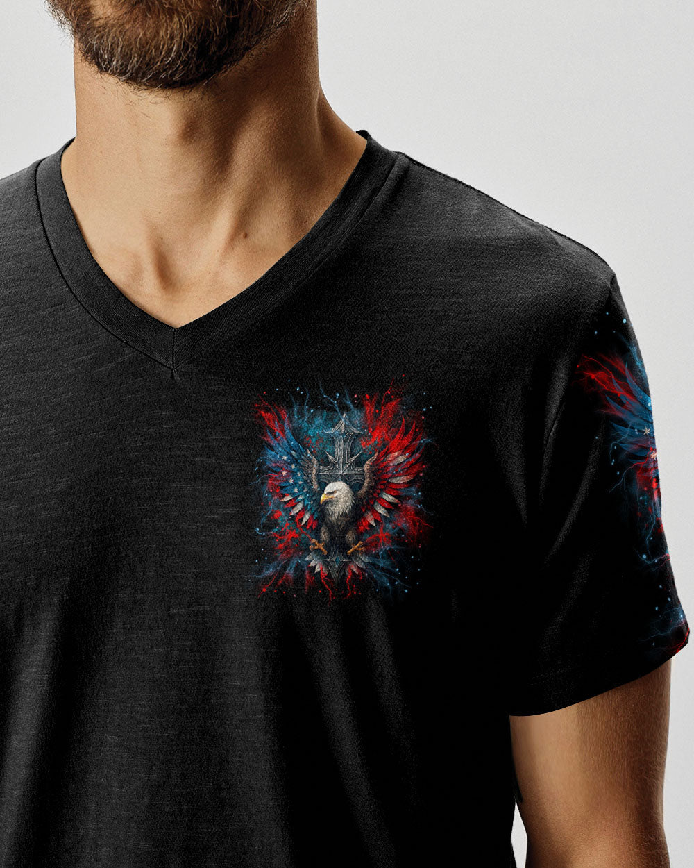 One Nation Under God Warrior Men's All Over Print Shirt - Yhln1006252