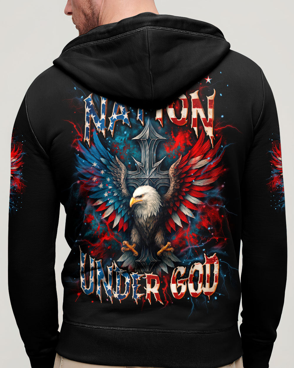 One Nation Under God Warrior Men's All Over Print Shirt - Yhln1006252