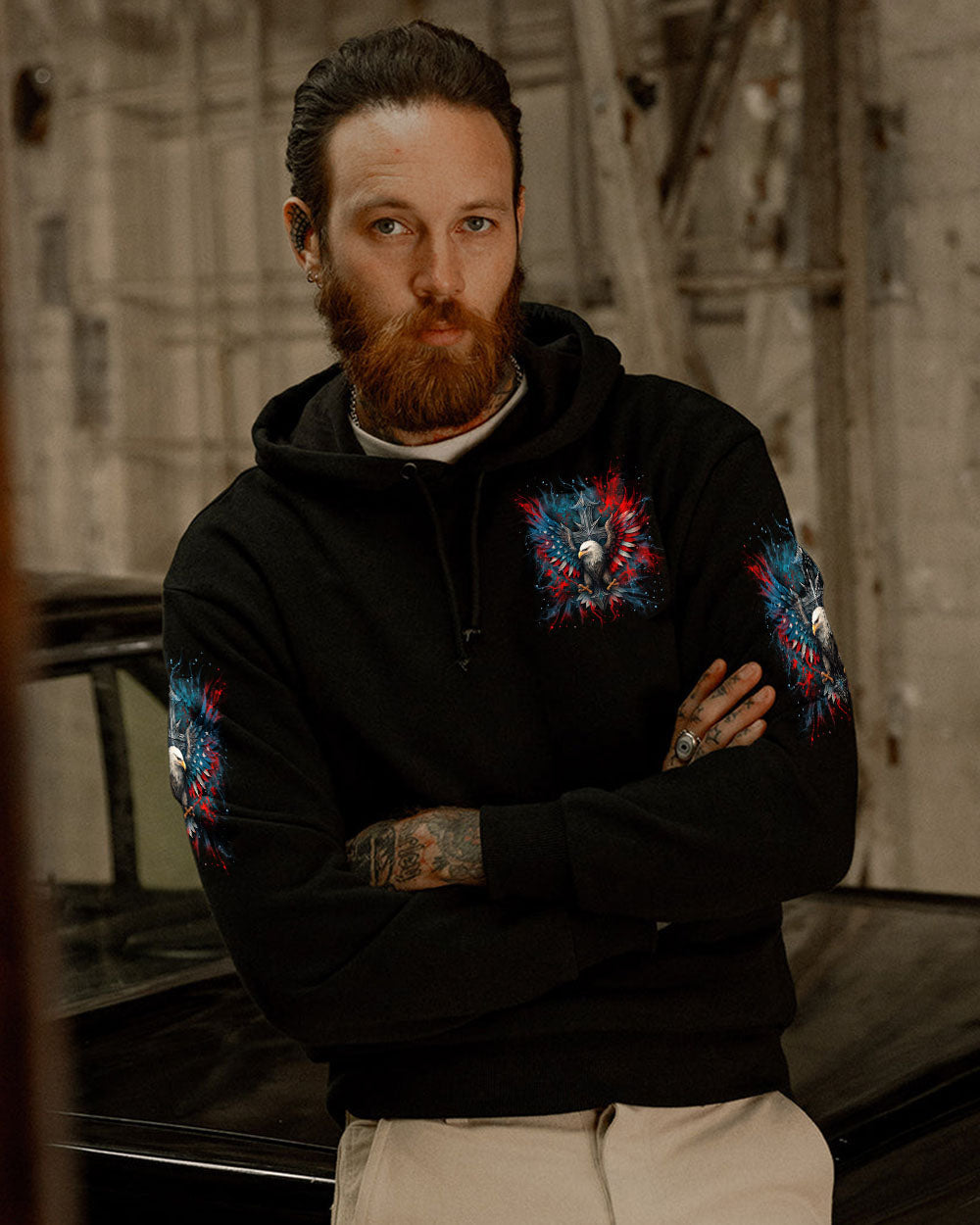 One Nation Under God Warrior Men's All Over Print Shirt - Yhln1006252