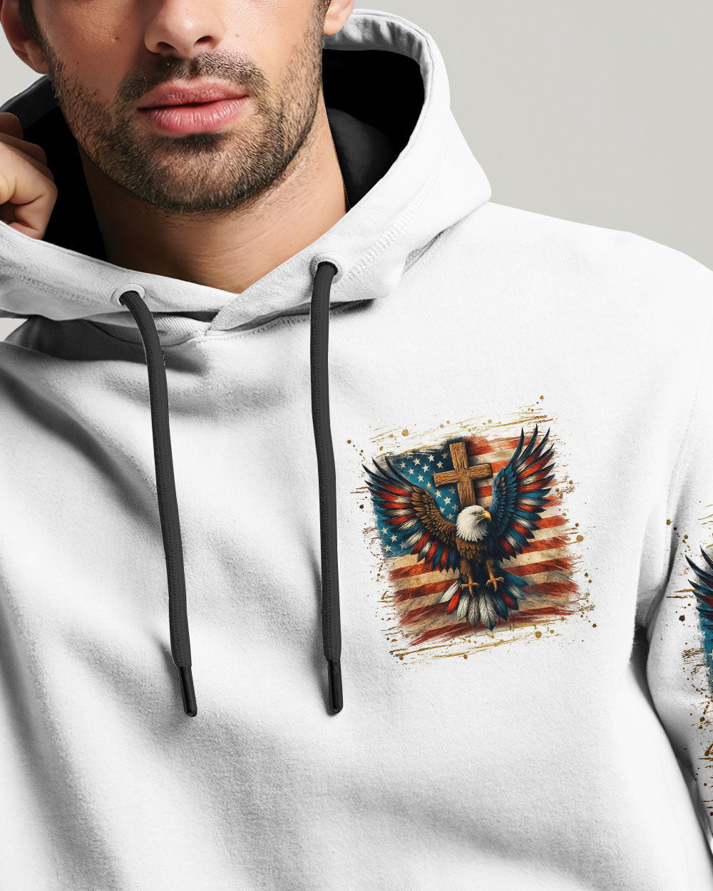One Nation Under God Eagle Men's All Over Print Shirt - Yhln1106252