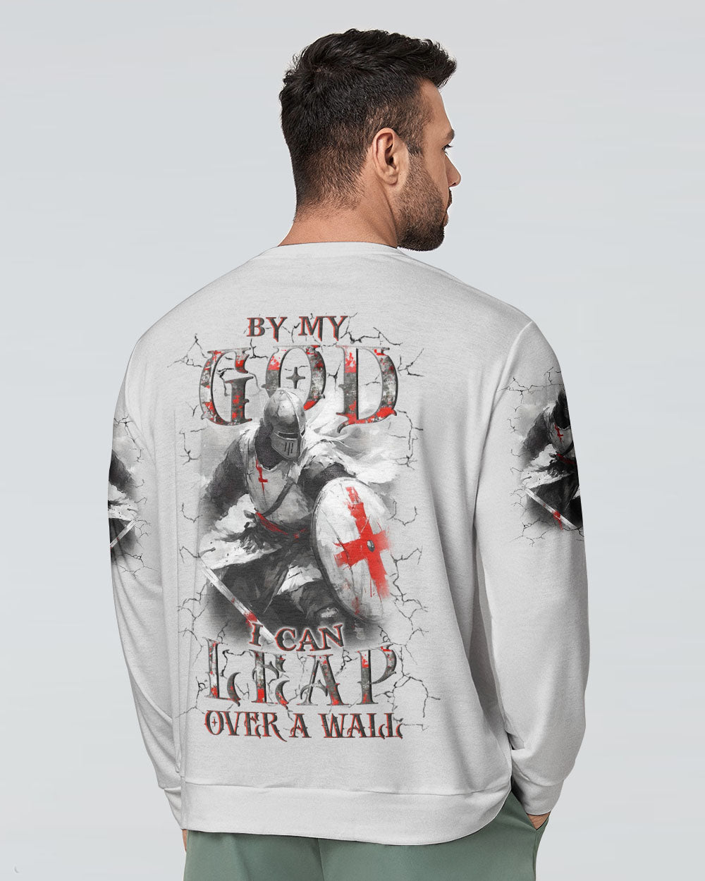 By My God I Can Leap Over A Wall Men's All Over Print Shirt - Yhln1403253