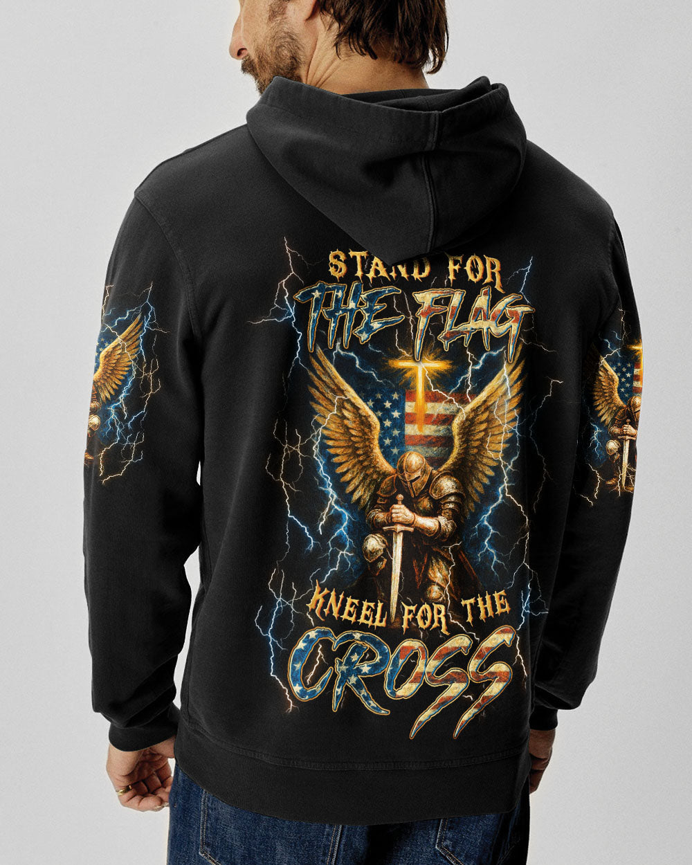 Stand For The Flag Kneel For The Cross Men's All Over Print Shirt - Yhln1504253