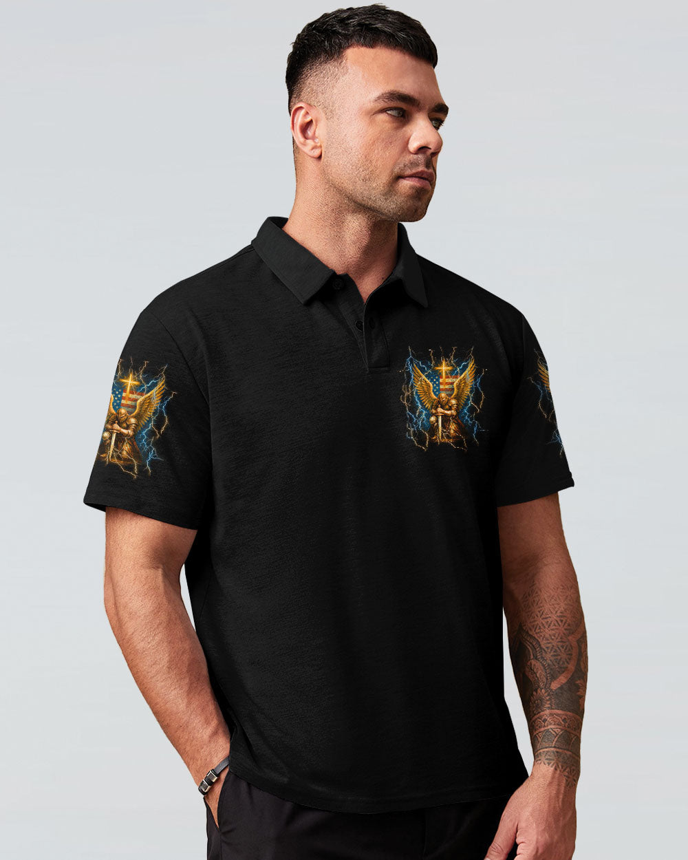 Stand For The Flag Kneel For The Cross Men's All Over Print Shirt - Yhln1504253