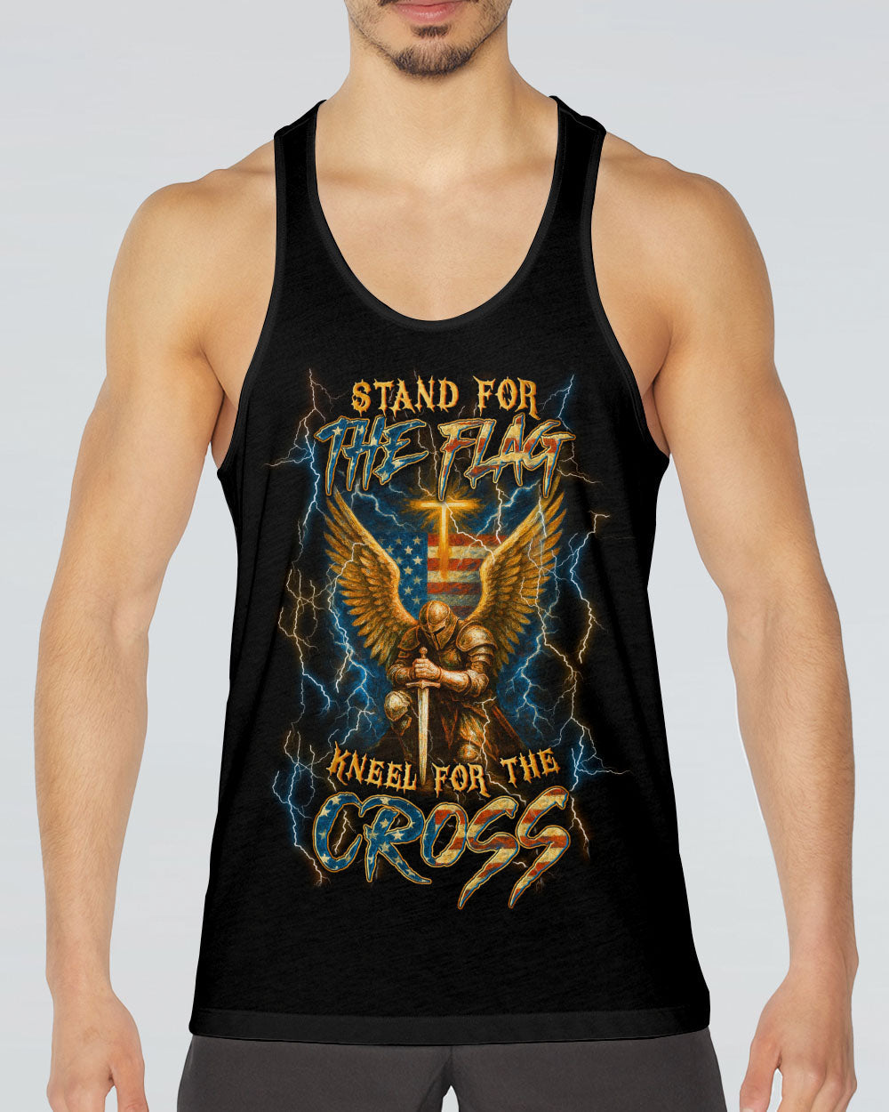 Stand For The Flag Kneel For The Cross Men's All Over Print Shirt - Yhln1504253