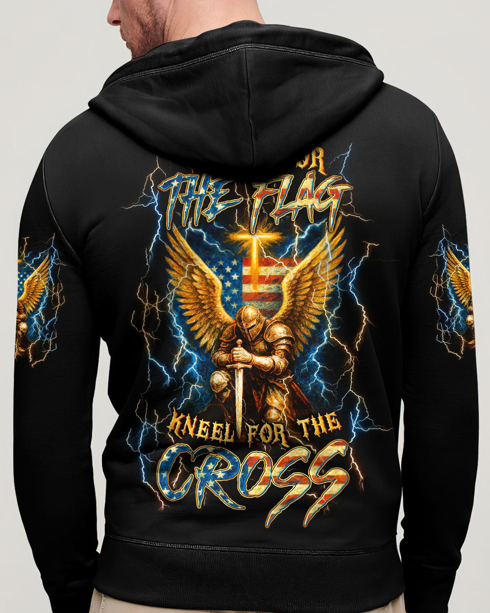 Stand For The Flag Kneel For The Cross Men's All Over Print Shirt - Yhln1504253