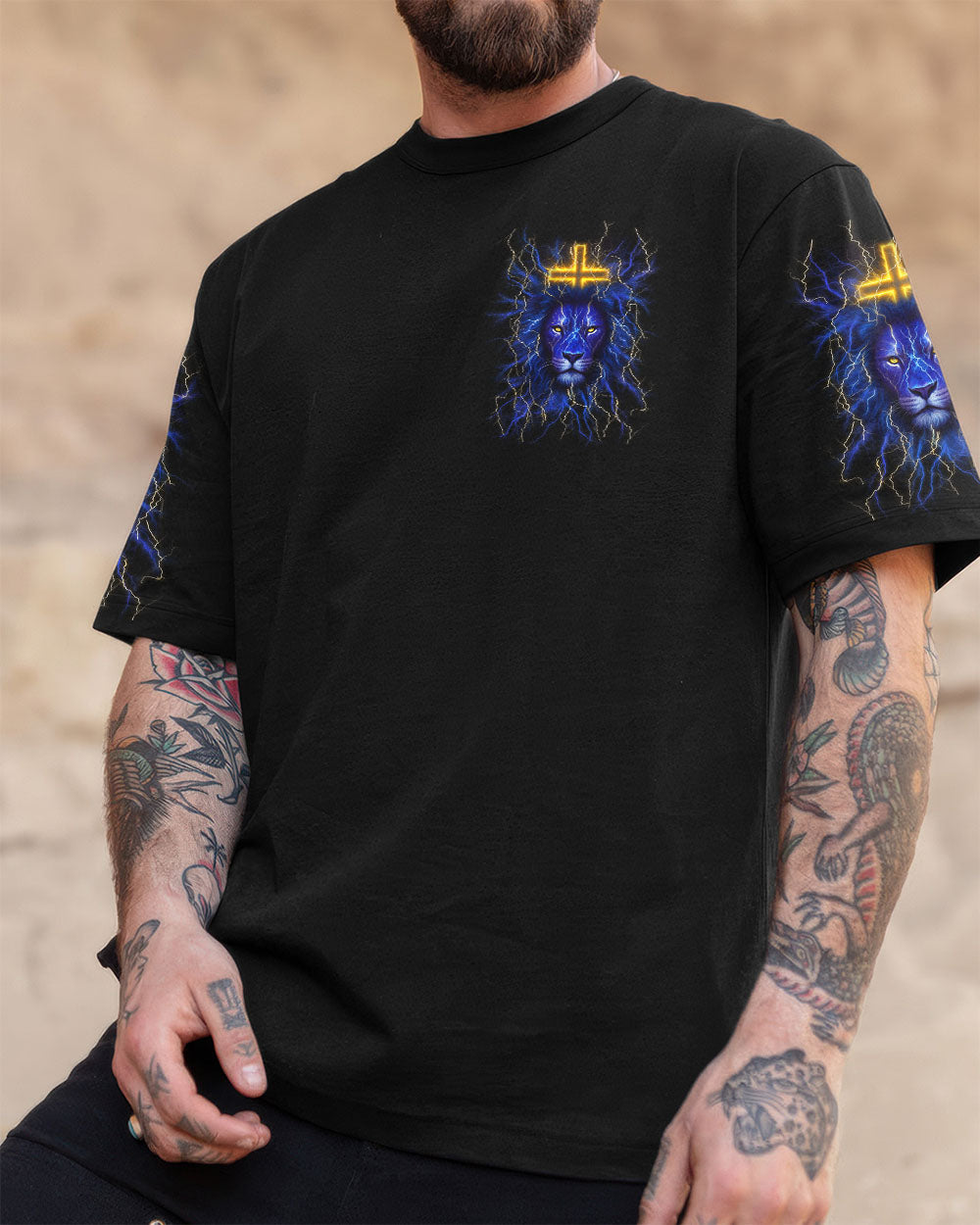 Jesus Dropped The Charges Lion Men's All Over Print Shirt - Yhln1606252