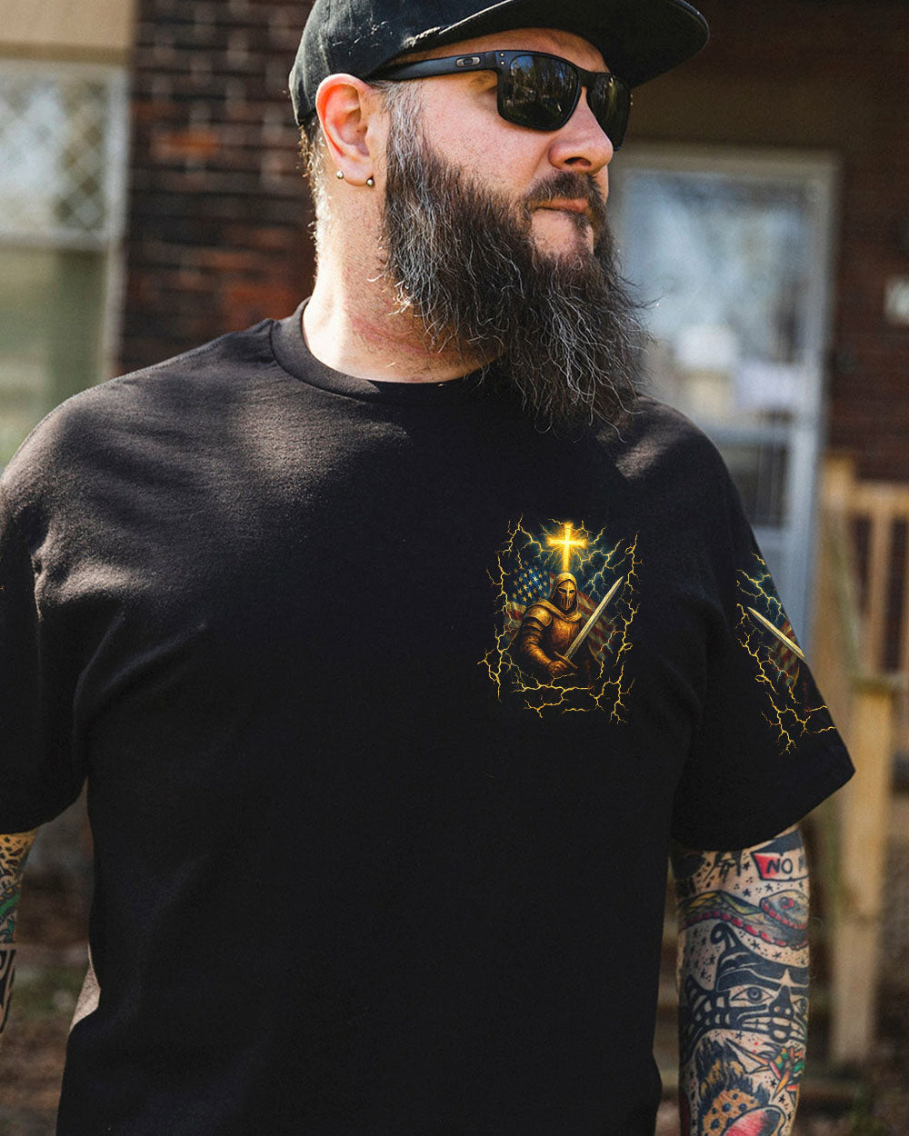 I Can Do All Things Cross Warrior Men's All Over Print Shirt - Yhln2104253