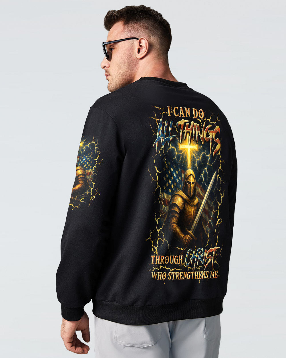 I Can Do All Things Cross Warrior Men's All Over Print Shirt - Yhln2104253