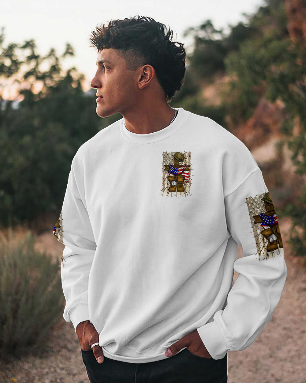 Stand For The Flag Kneel For The Cross Men's All Over Print Shirt - Yhln2305251