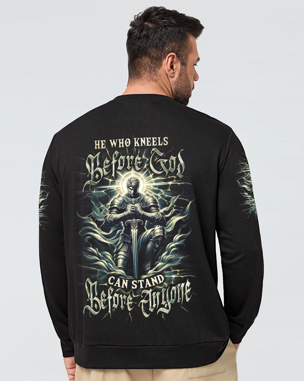 He Who Kneels Before God Warrior Men's All Over Print Shirt - Yhln2403253
