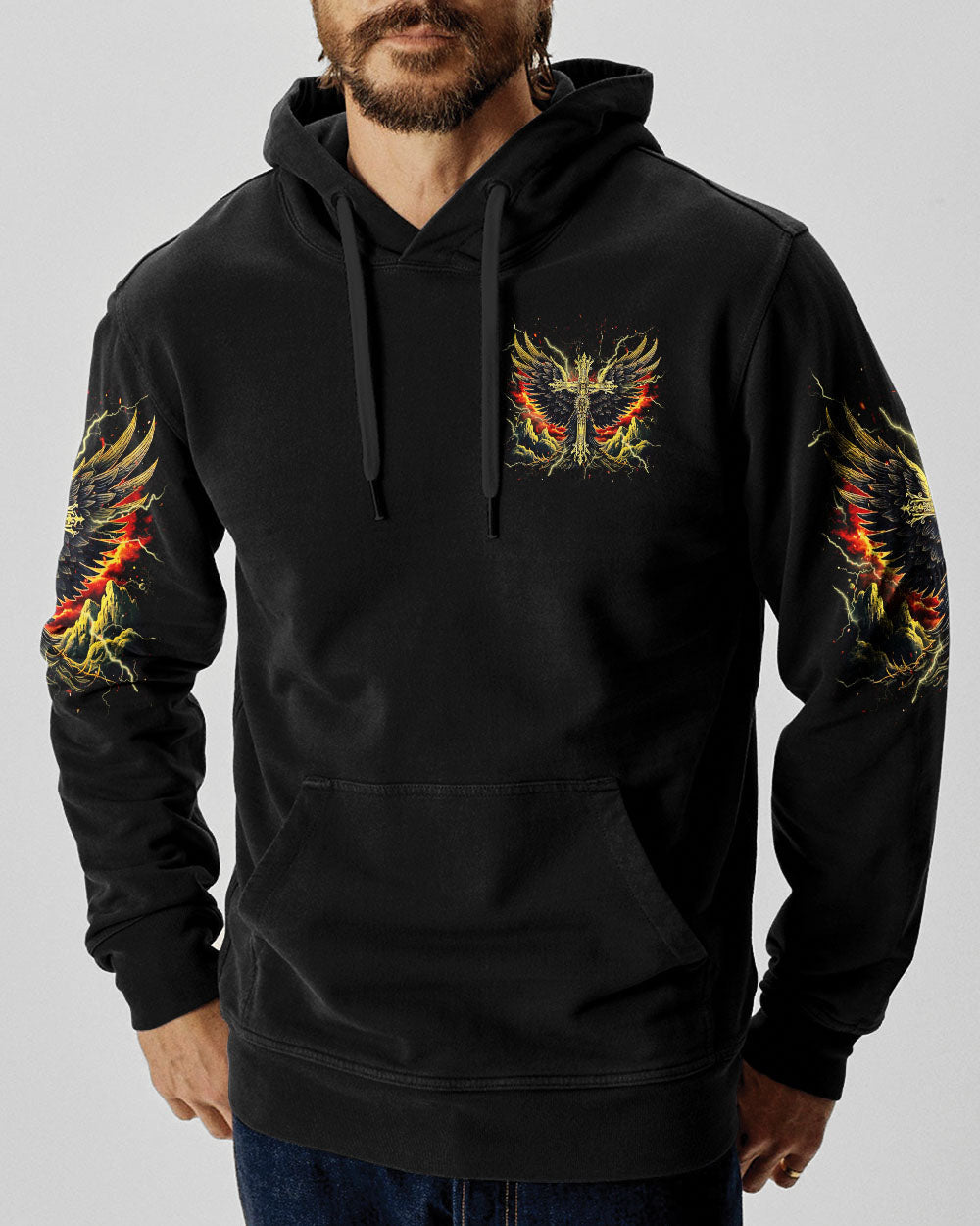 Forgiven Cross Wings Men's All Over Print Shirt - Tlnz1703253